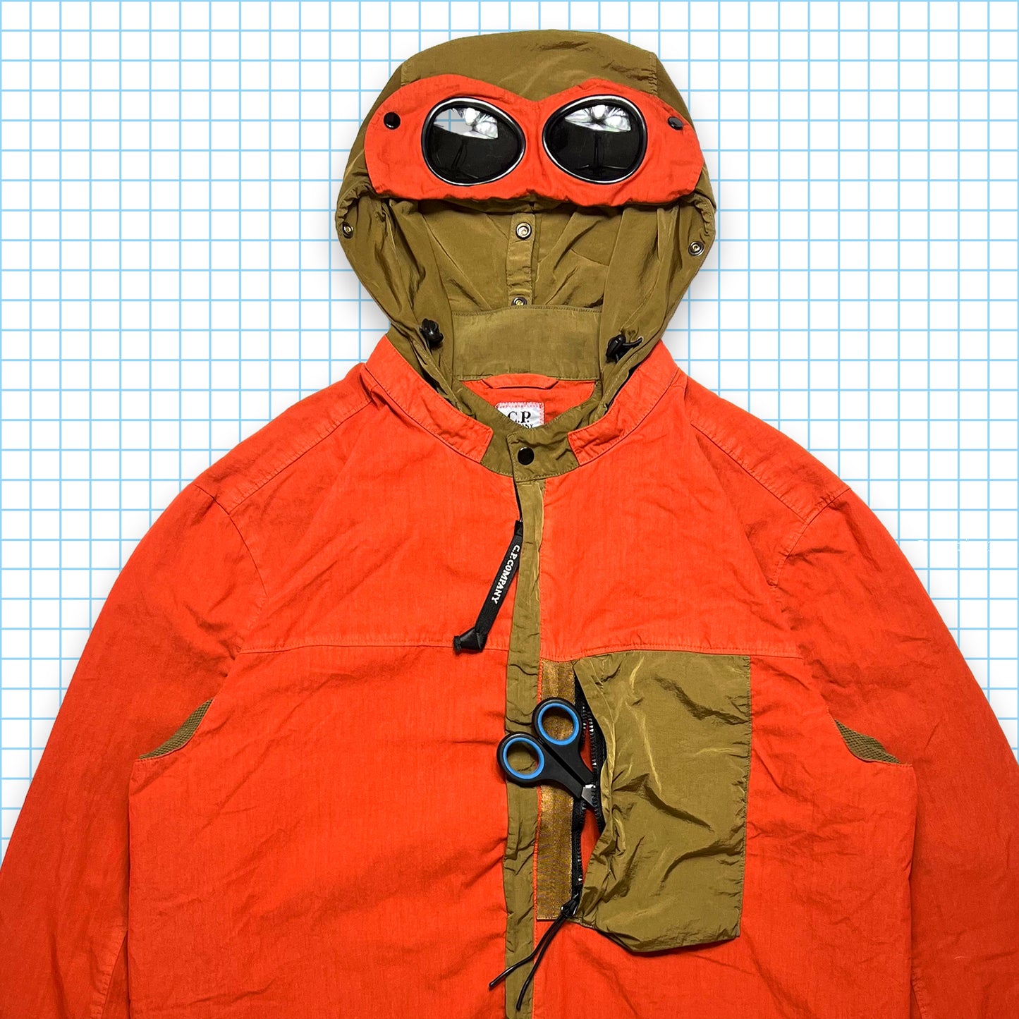 CP Company 50 Filip Two Tone Google Jacket - Large