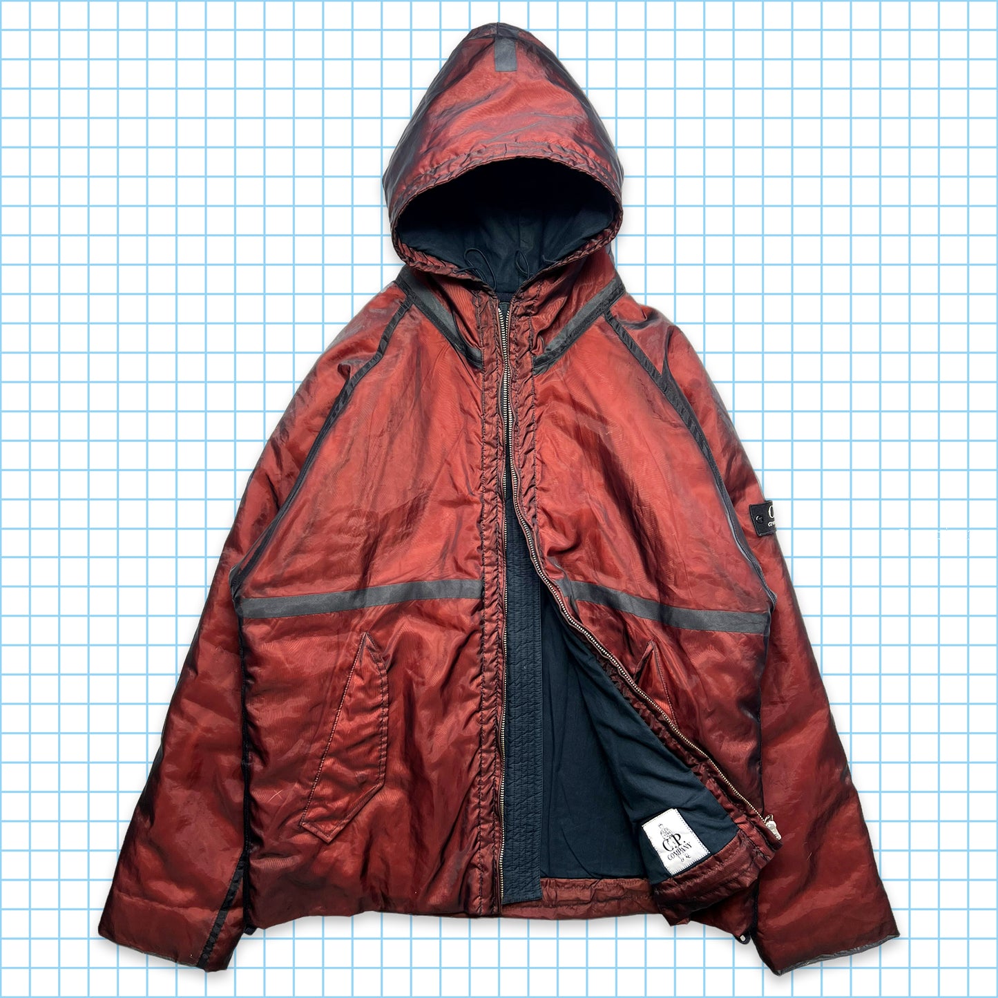 Early 00's CP Company Double Mesh Layer Monofilament Jacket - Large / Extra Large