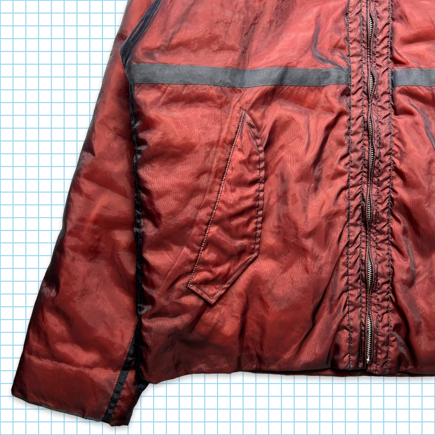 Early 00's CP Company Double Mesh Layer Monofilament Jacket - Large / Extra Large