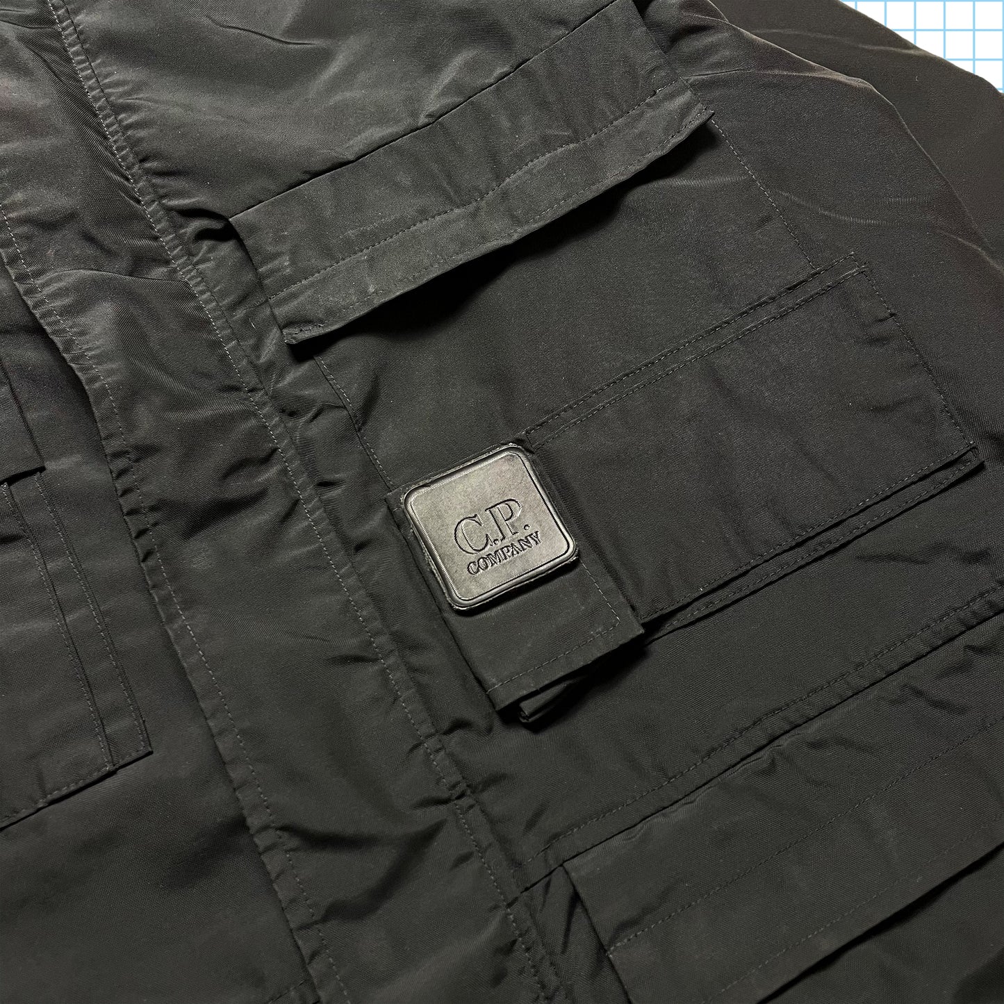 Vintage CP Company Urban Protection Metropolis Stealth Black Multi Pocket Jacket AW99' - Extra Large / Extra Extra Large