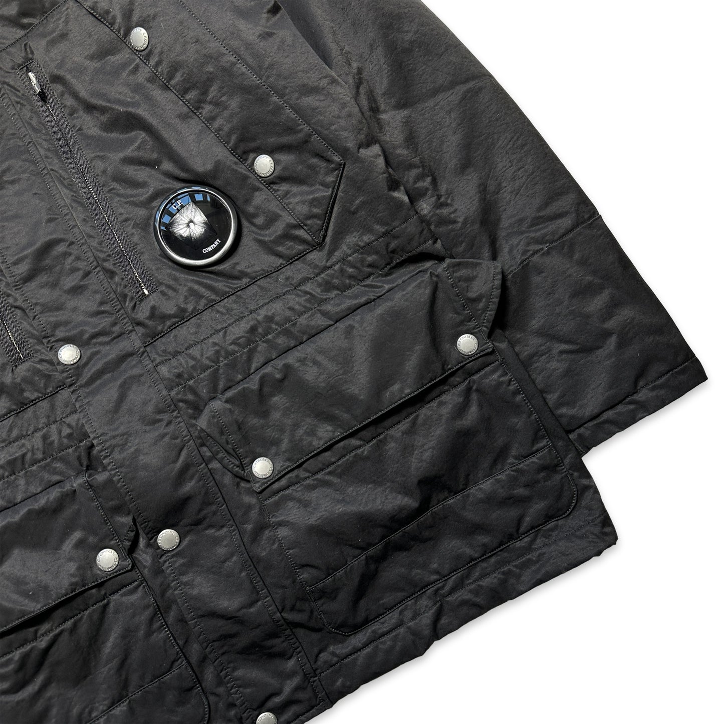 CP Company Veste rembourrée à visière d'hélicoptère 2 en 1 avec masque facial intégré - Grand