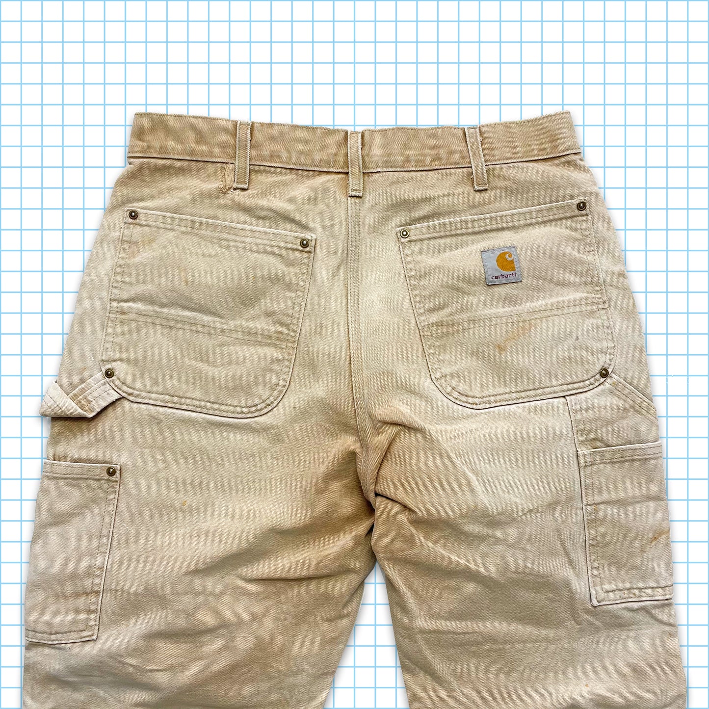 Carhartt Rusty Sun Faded Double Knee Denim Jeans - 33/34" Waist