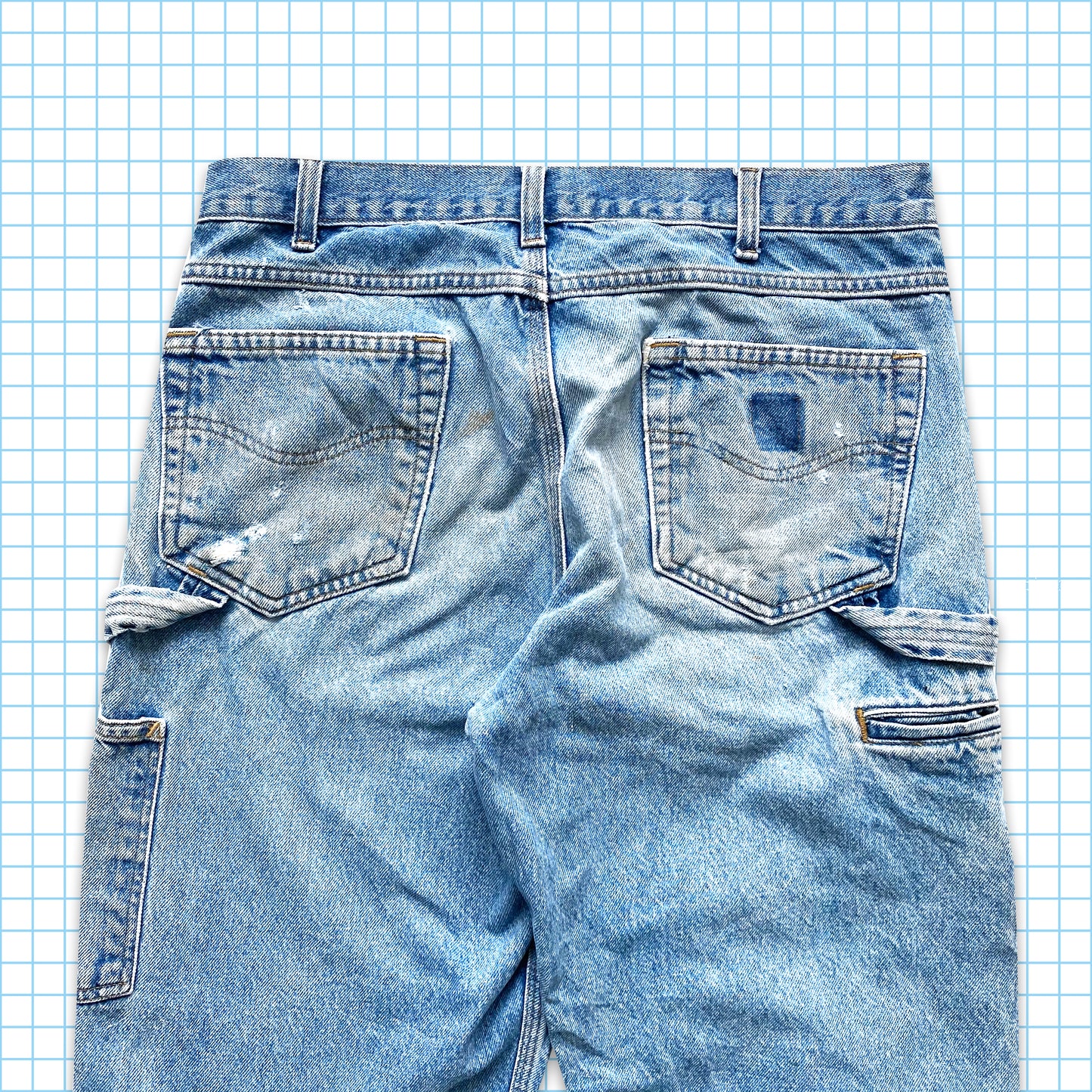 Carhartt Stone Washed Carpenter Denim vintage des années 90 - 34 x 34