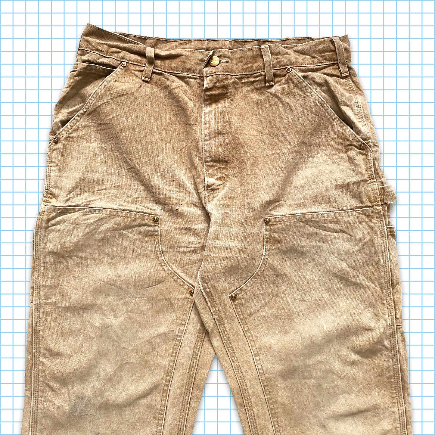 vintage Carhartt Washed Carpenter Jeans - Taille 34 »