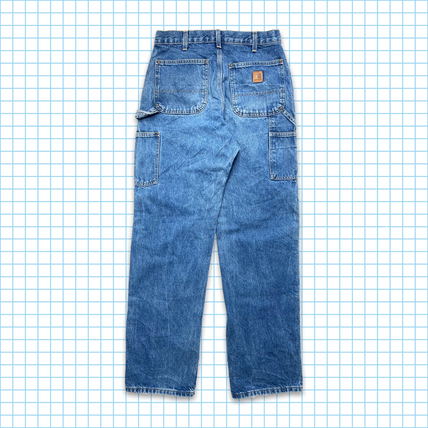 Vintage 90’s Carhartt Stone Washed Carpenter Denim - 32 x 33
