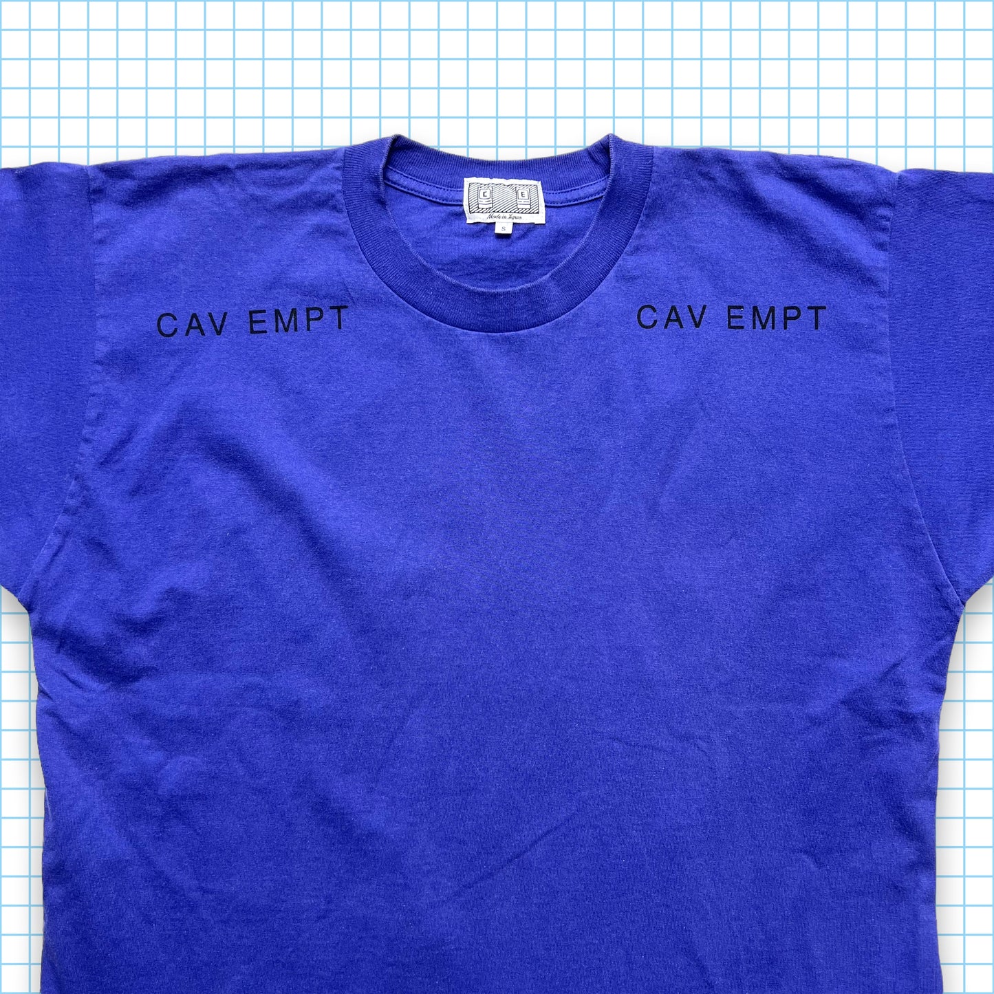 Cav Empt Royal Blue Graphic Tee - Medium