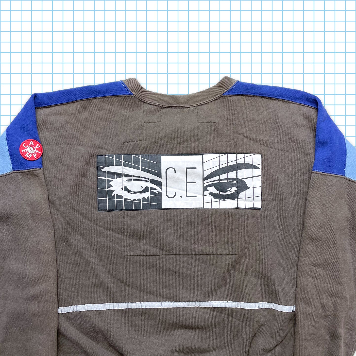 Cav Empt Multi Panel 3M Spellout Crewneck - Medium