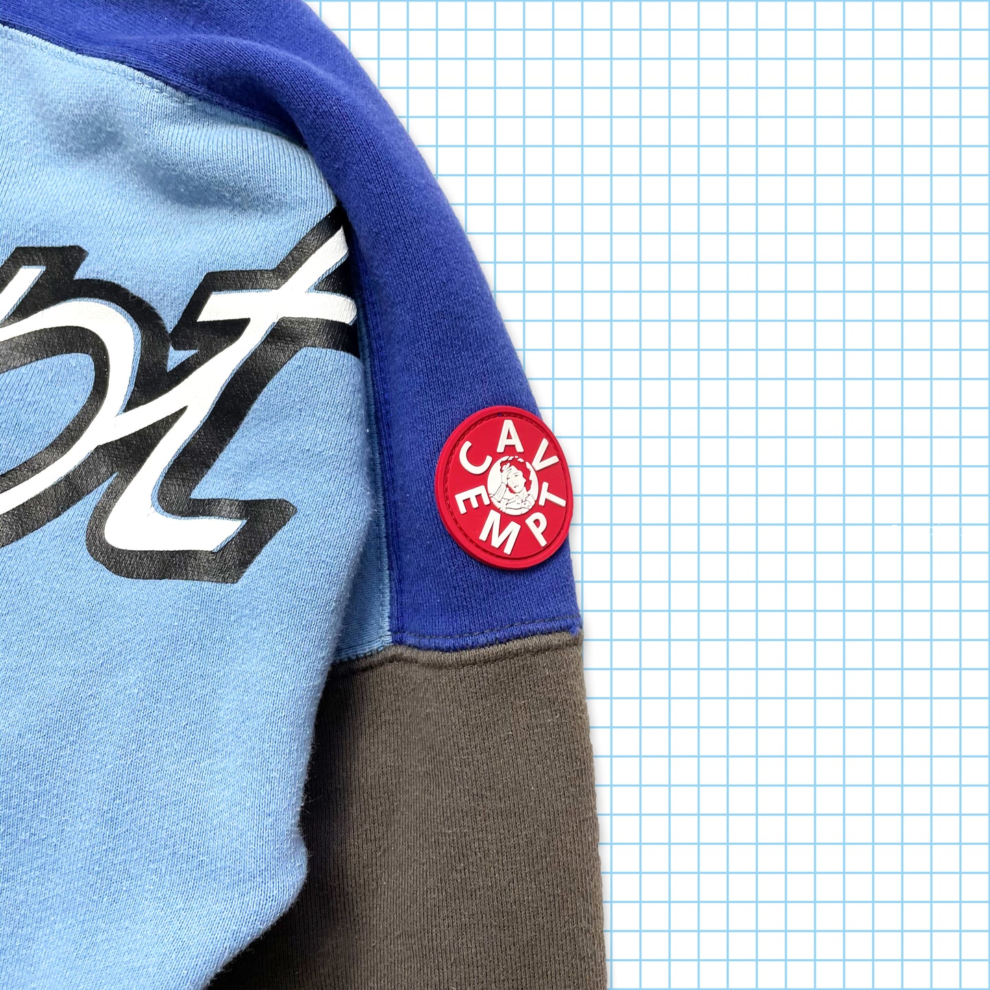 Cav Empt Multi Panel 3M Spellout Crewneck - Medium