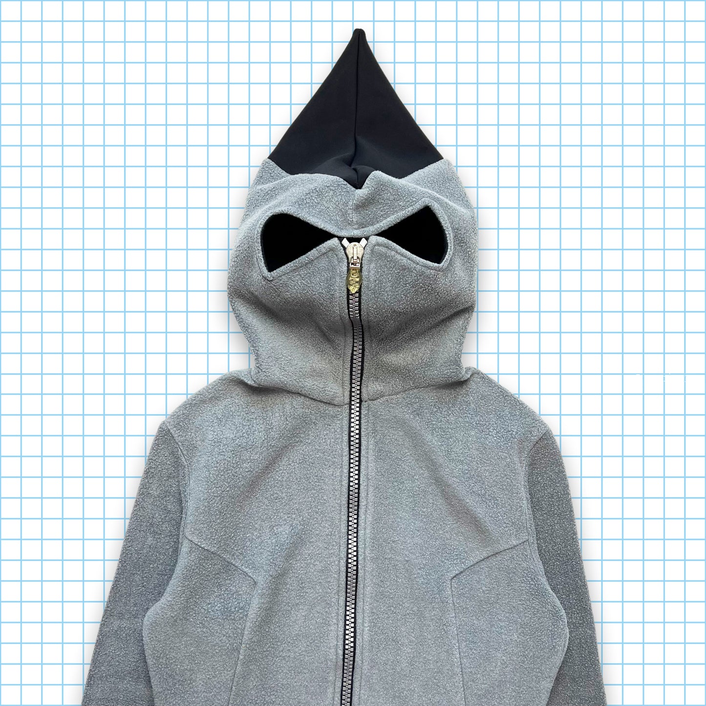 Vintage Cyberdog Pointed Hood Full Zip Fleece - 4-6 Womens