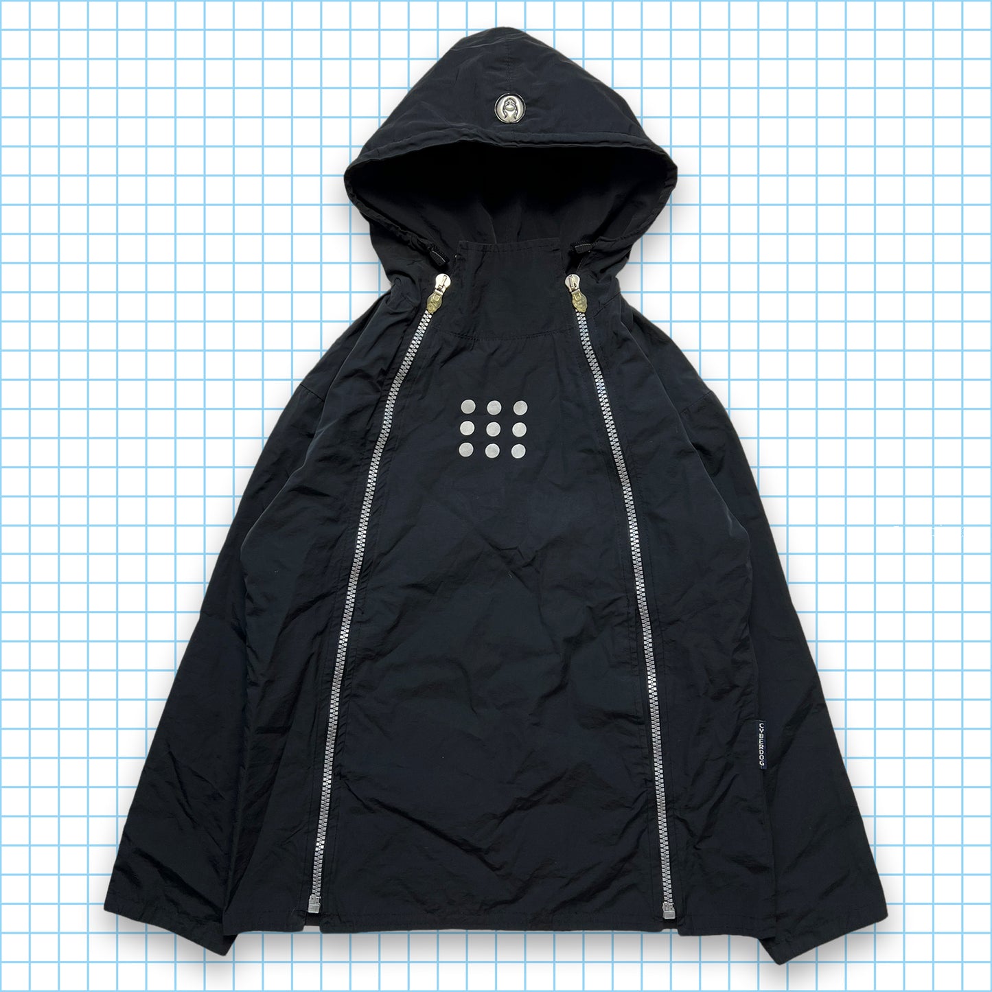Vintage Cyberdog Double Zip 3M Reflective Jacket - Medium