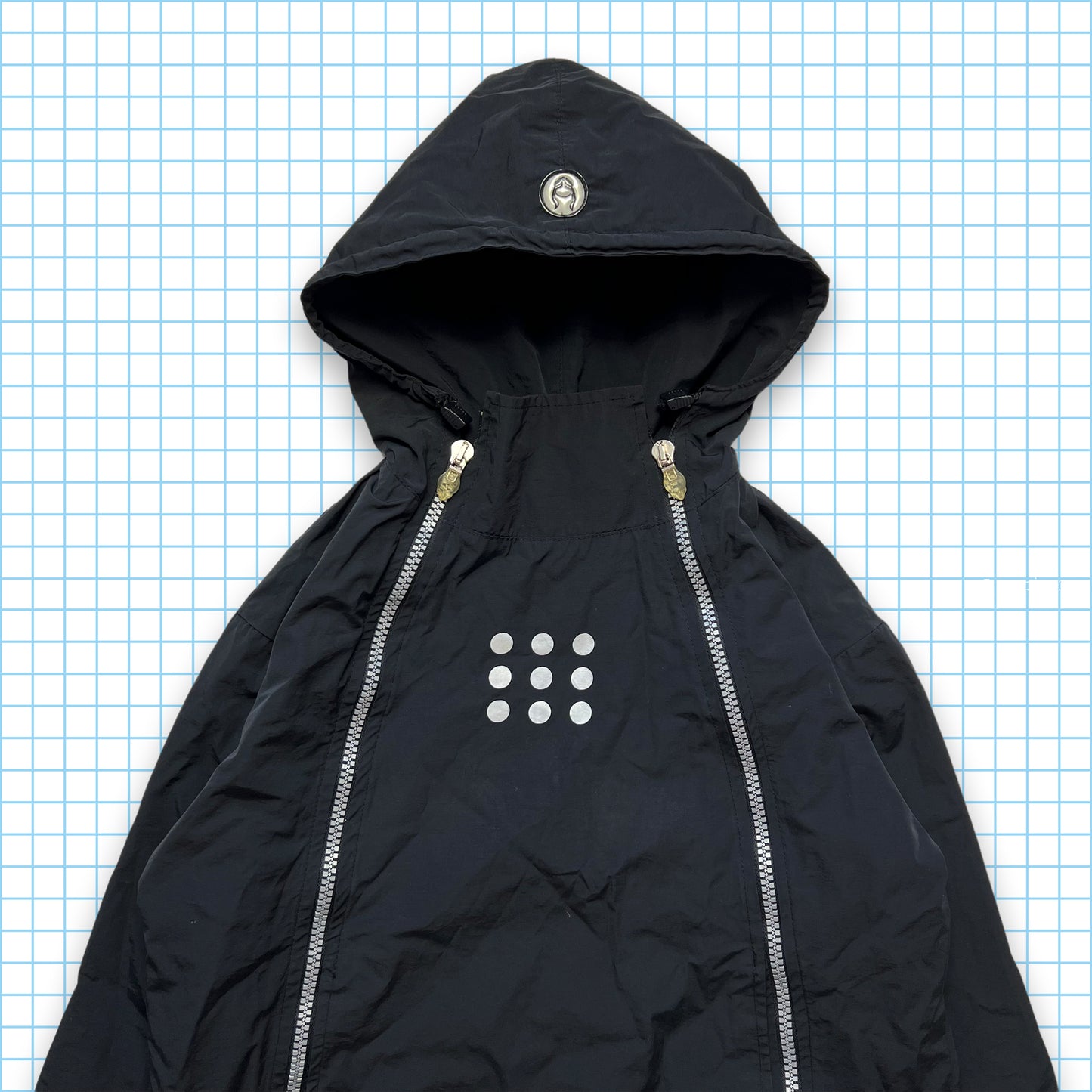 Vintage Cyberdog Double Zip 3M Reflective Jacket - Medium