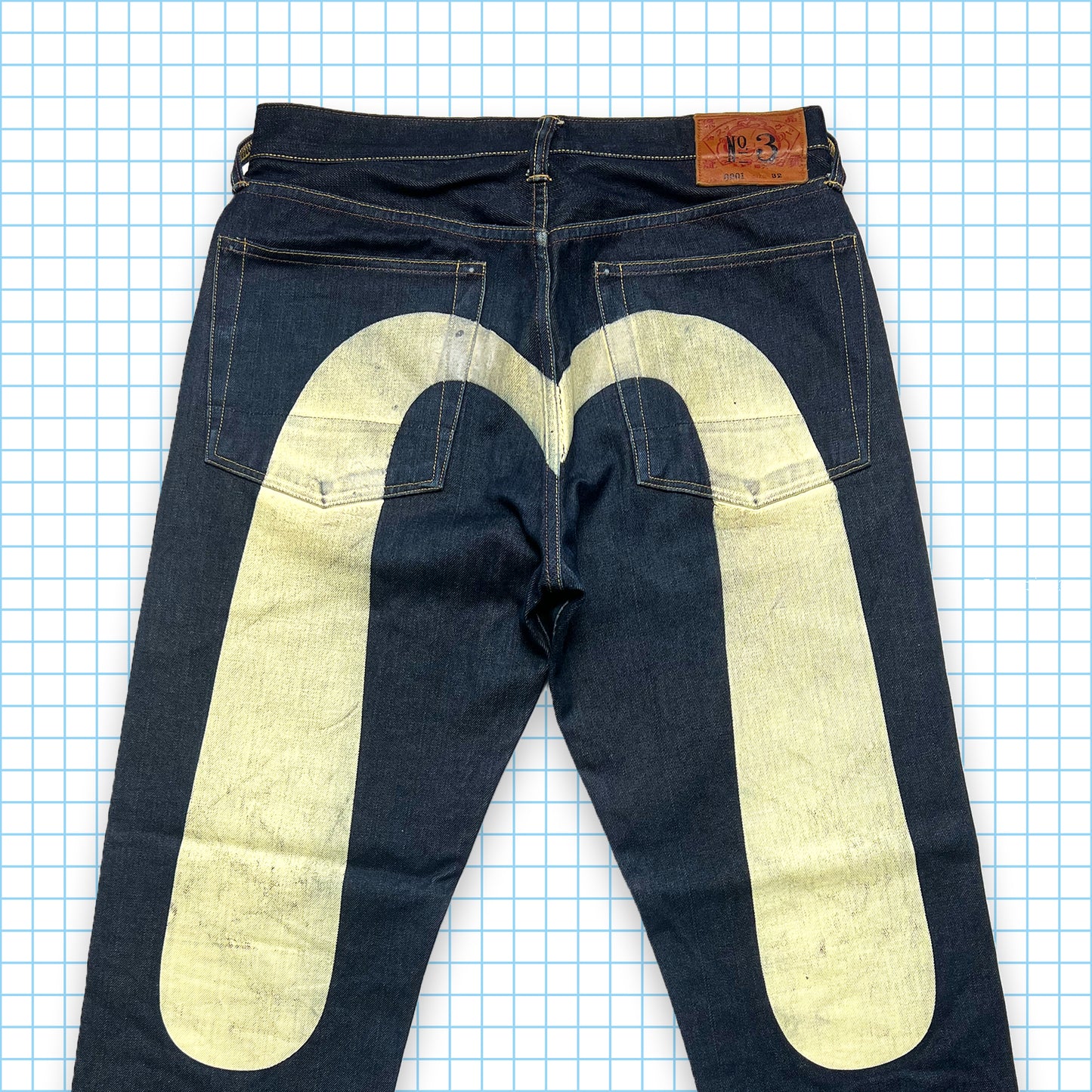 Vintage Evisu Diacock Midnight Navy Selvedge Denim - 32" Waist