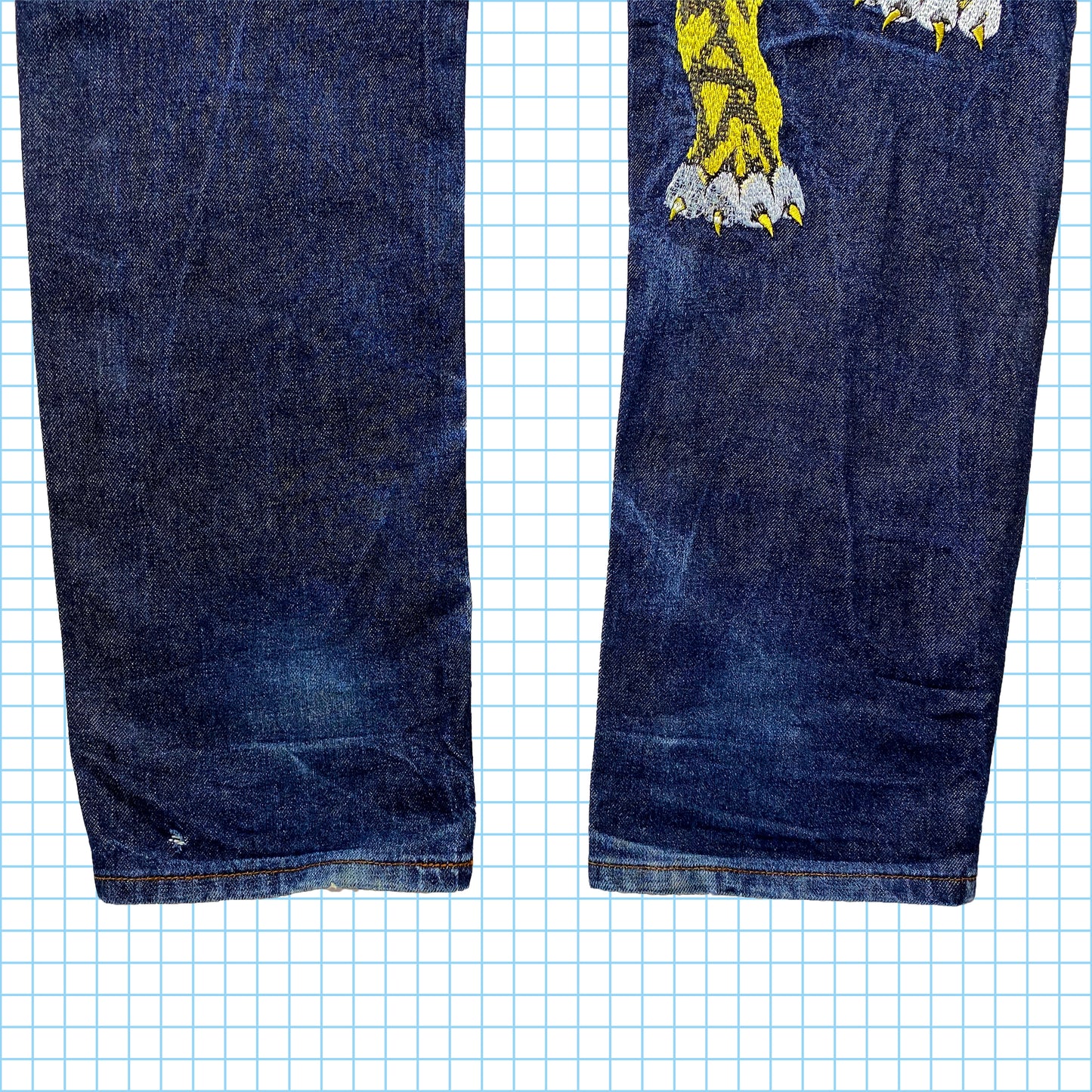 Evisu Tiger Embroidered Denim