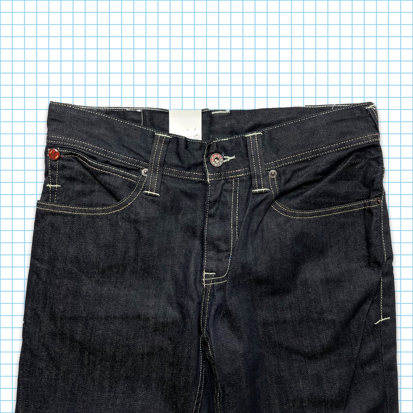 Evisu x Puma Midnight Navy Painted Gull Denim 06' - 32" Waist