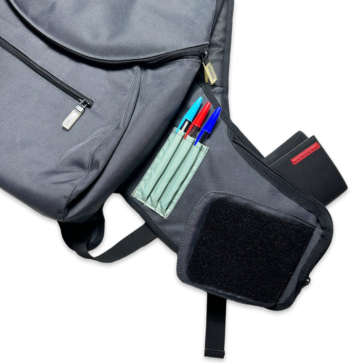 Slate Grey/Turquoise Modular Concealed Pocket Backpack