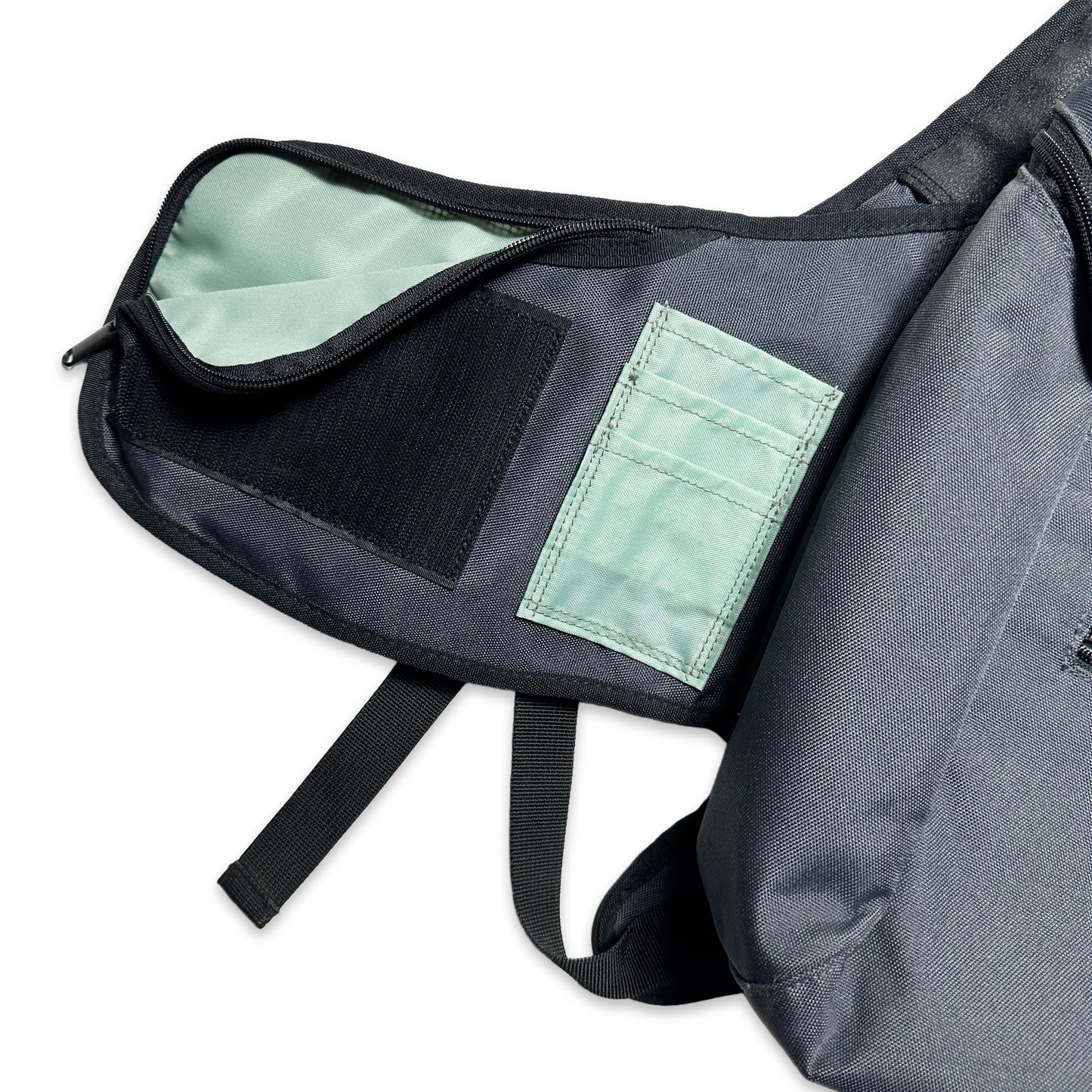Slate Grey/Turquoise Modular Concealed Pocket Backpack