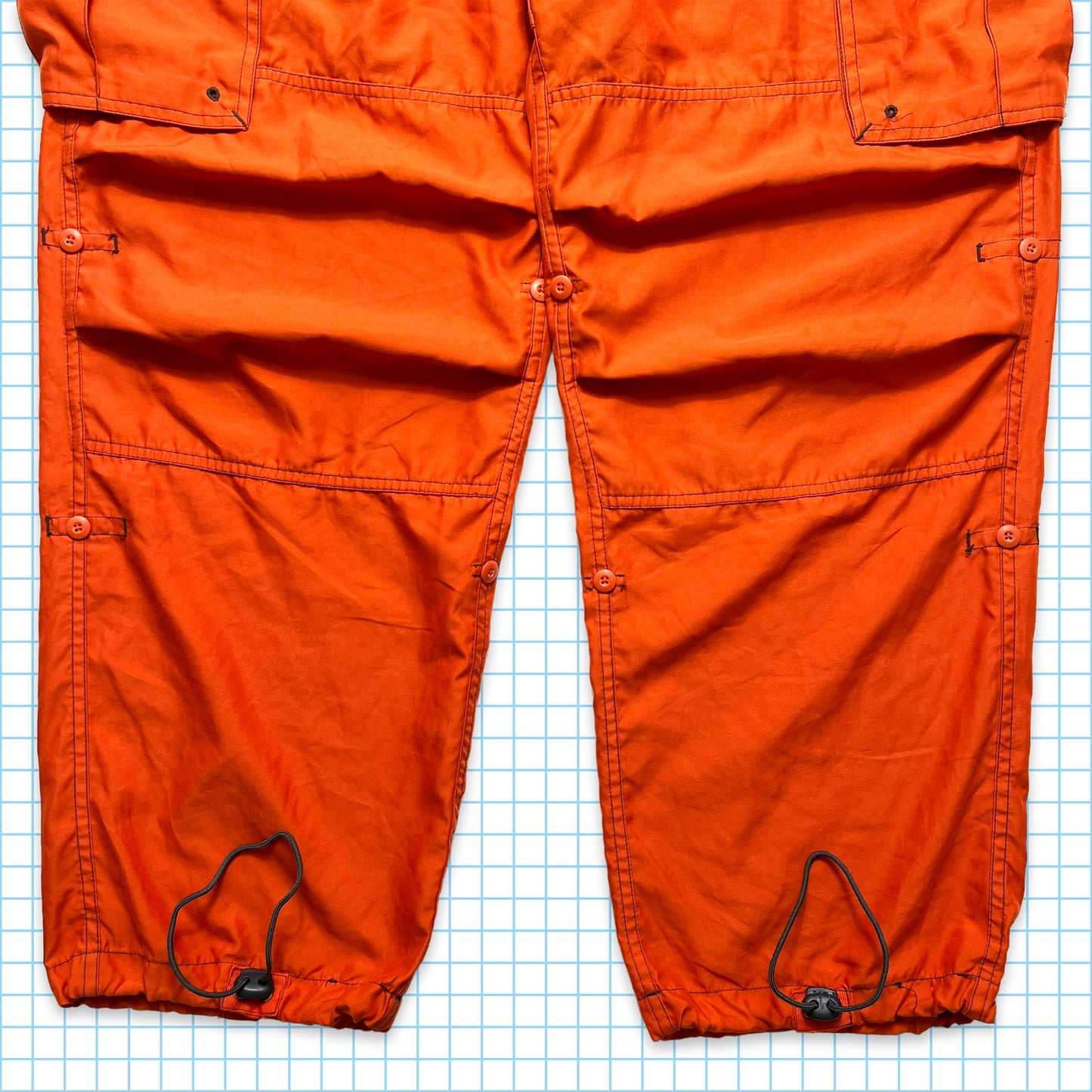 GAP Bright Orange Baggy Cargo Pant - 32-36" Waist