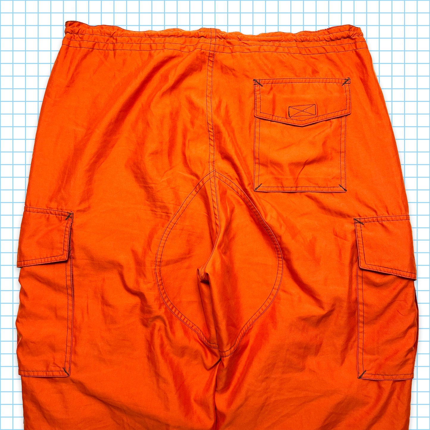 GAP Bright Orange Baggy Cargo Pant - 32-36" Waist