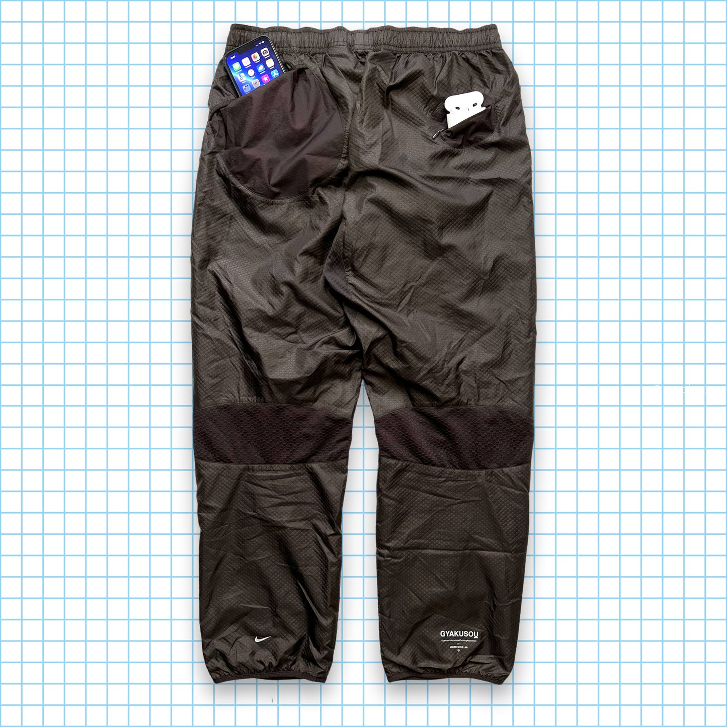 Gyakusou Embossed Nylon Track Pants SS13' - 30" / 32" Waist