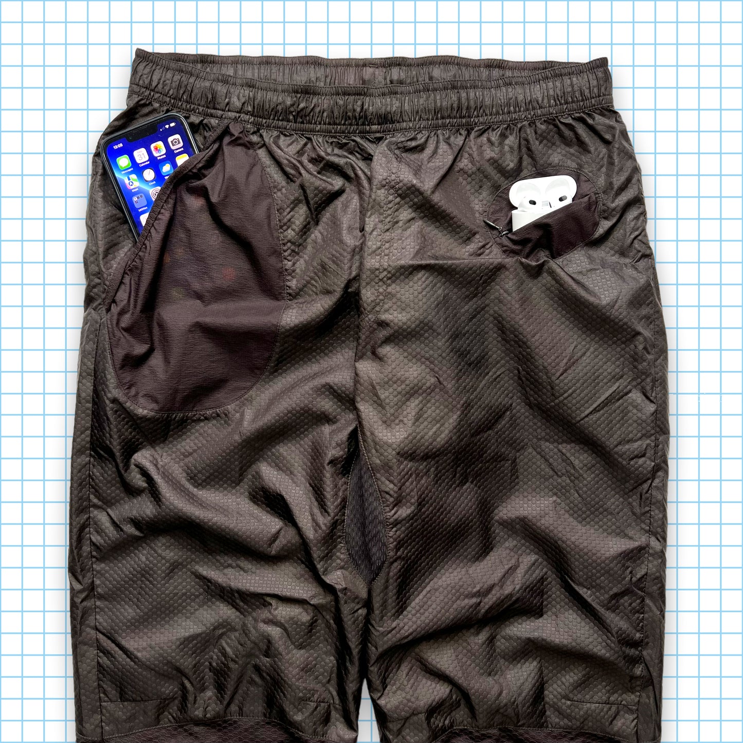 Gyakusou Embossed Nylon Track Pants SS13' - 30" / 32" Waist