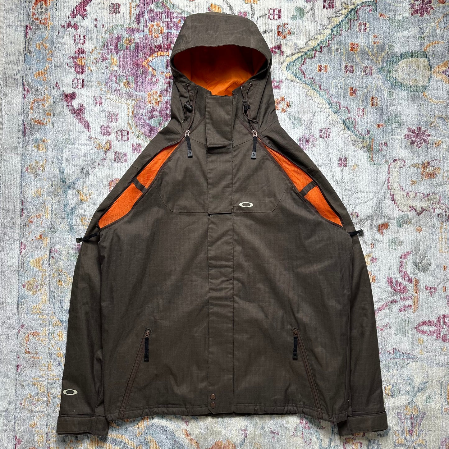 Oakley Brown/Bright Orange Ventilated Jacket - Extra Large / Extra Extra Large