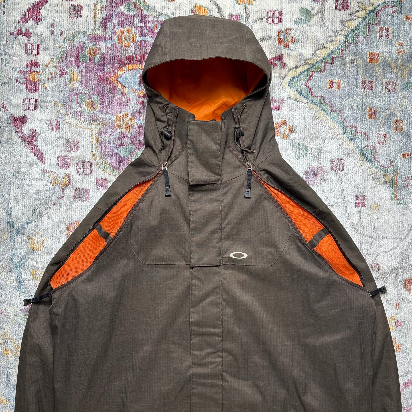 Oakley Brown/Bright Orange Ventilated Jacket - Extra Large / Extra Extra Large