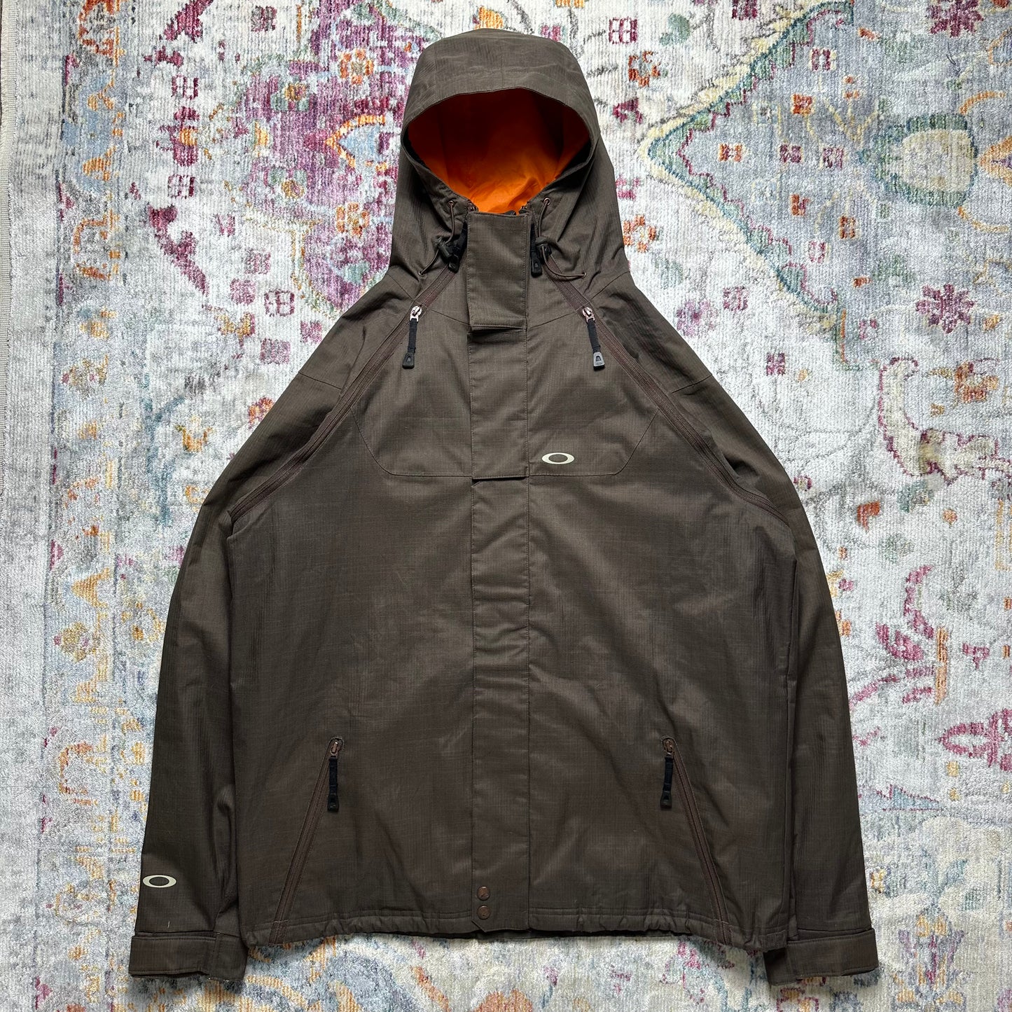 Oakley Brown/Bright Orange Ventilated Jacket - Extra Large / Extra Extra Large