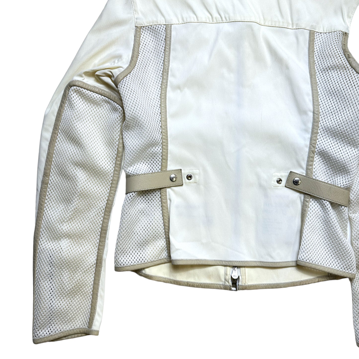 SS00' Prada Mesh Panel Veste de style moto - Femmes 4-6