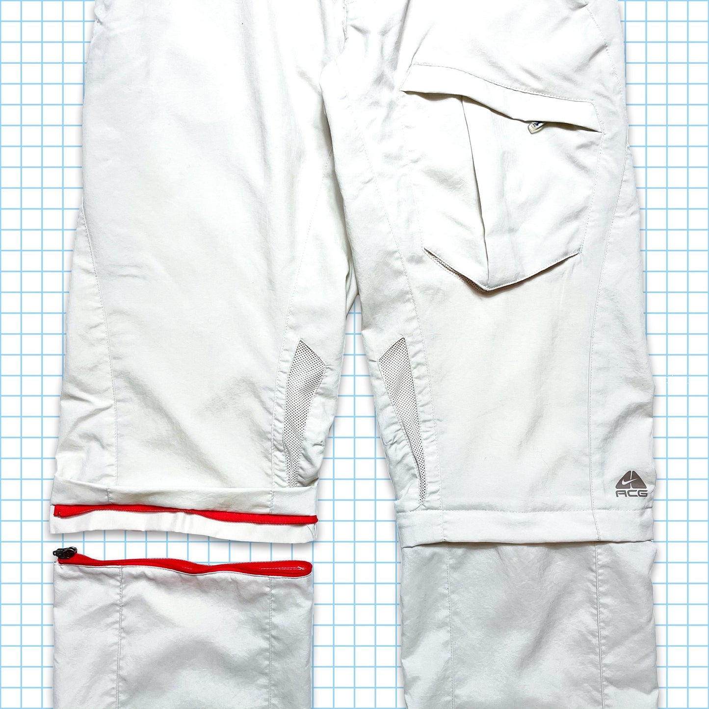 Nike ACG Tactical Off White Convertible Cargos - Multiple Sizes