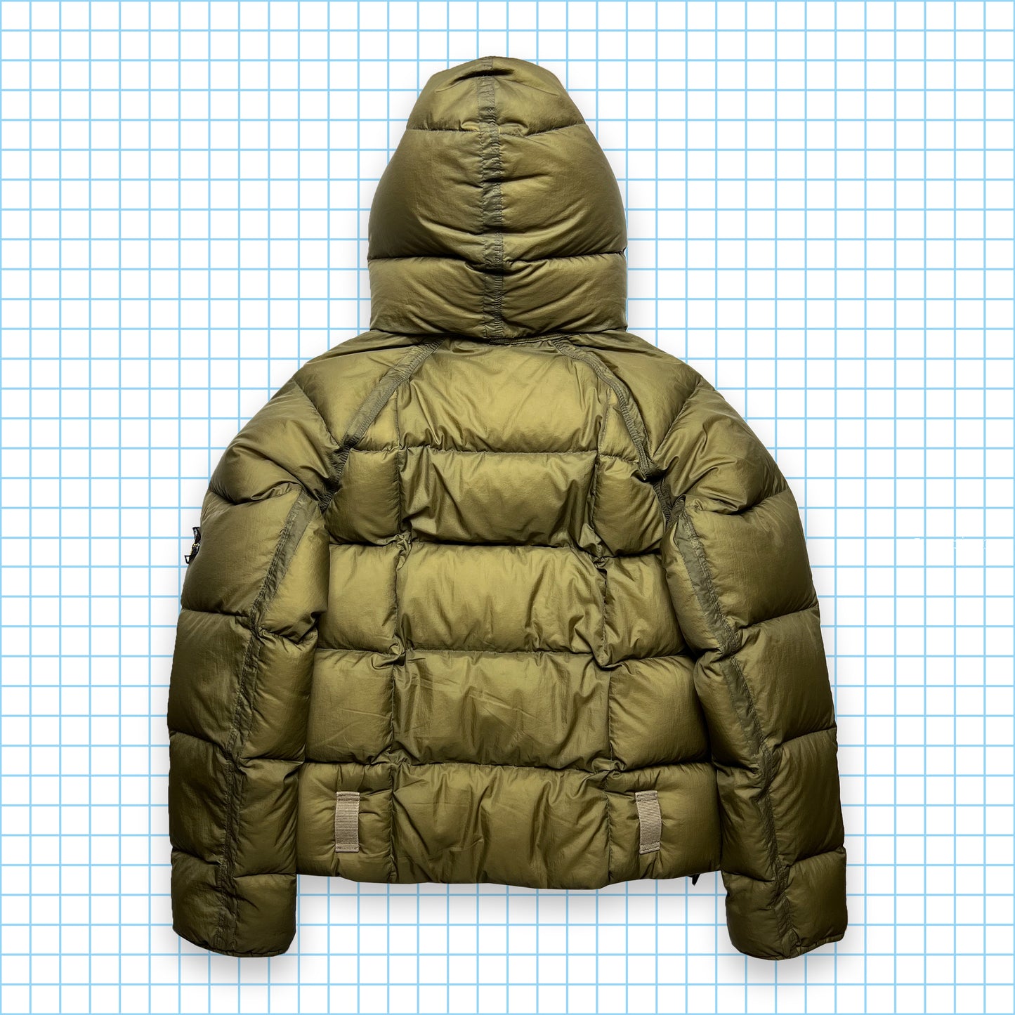 Stone Island Khaki Opaque Nylon Tela Goose Down AW06' - Extra Large