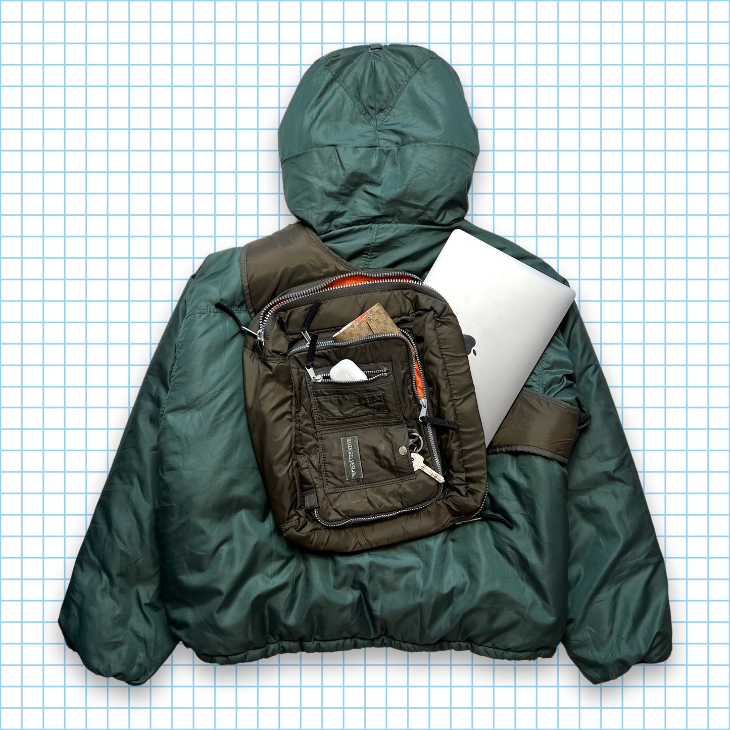Sac bandoulière Quiksilver vintage