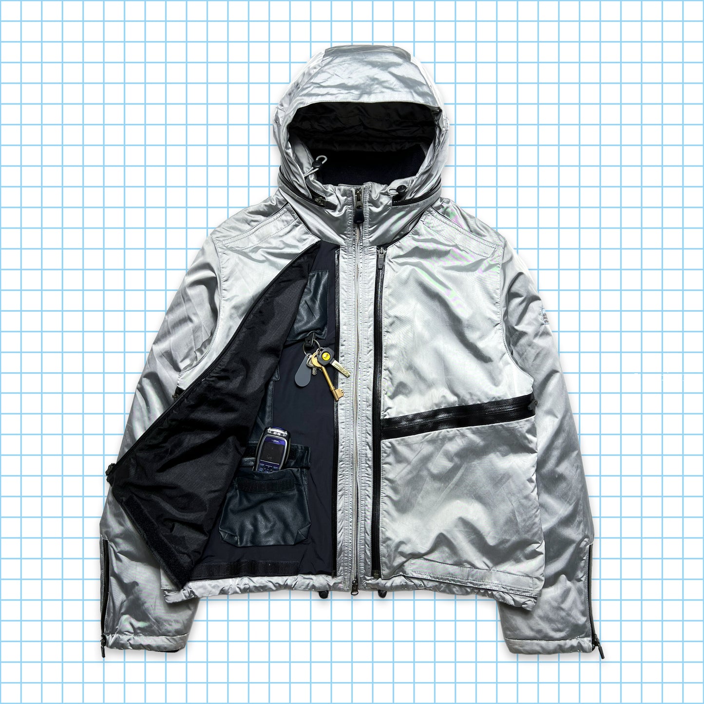 Marithé+François Girbaud ActLive Silver Butterfly Jacket - Small / Medium