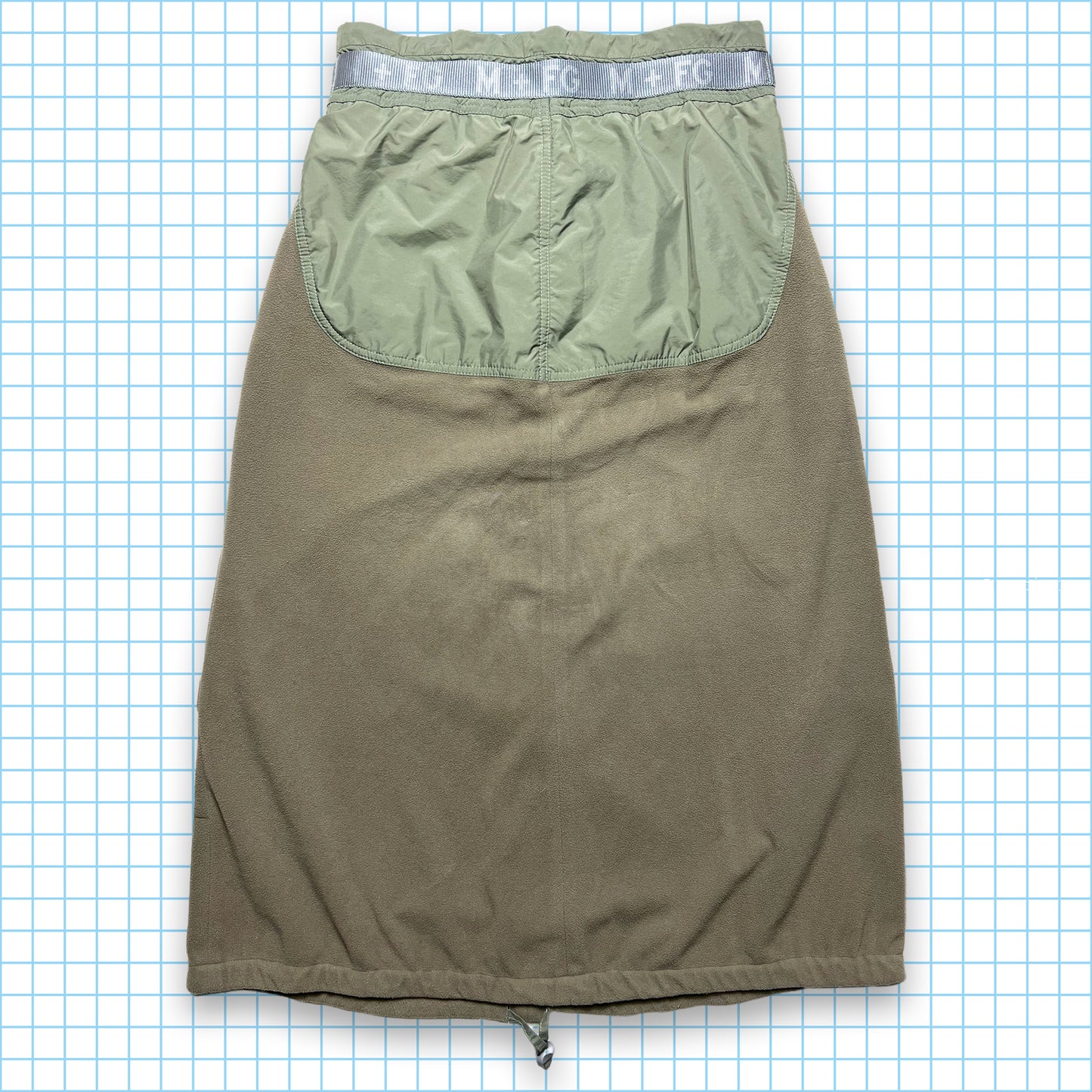 Marithé + François Girbaud Split Panel Nylon/Fleece Skirt - Womens 4-8