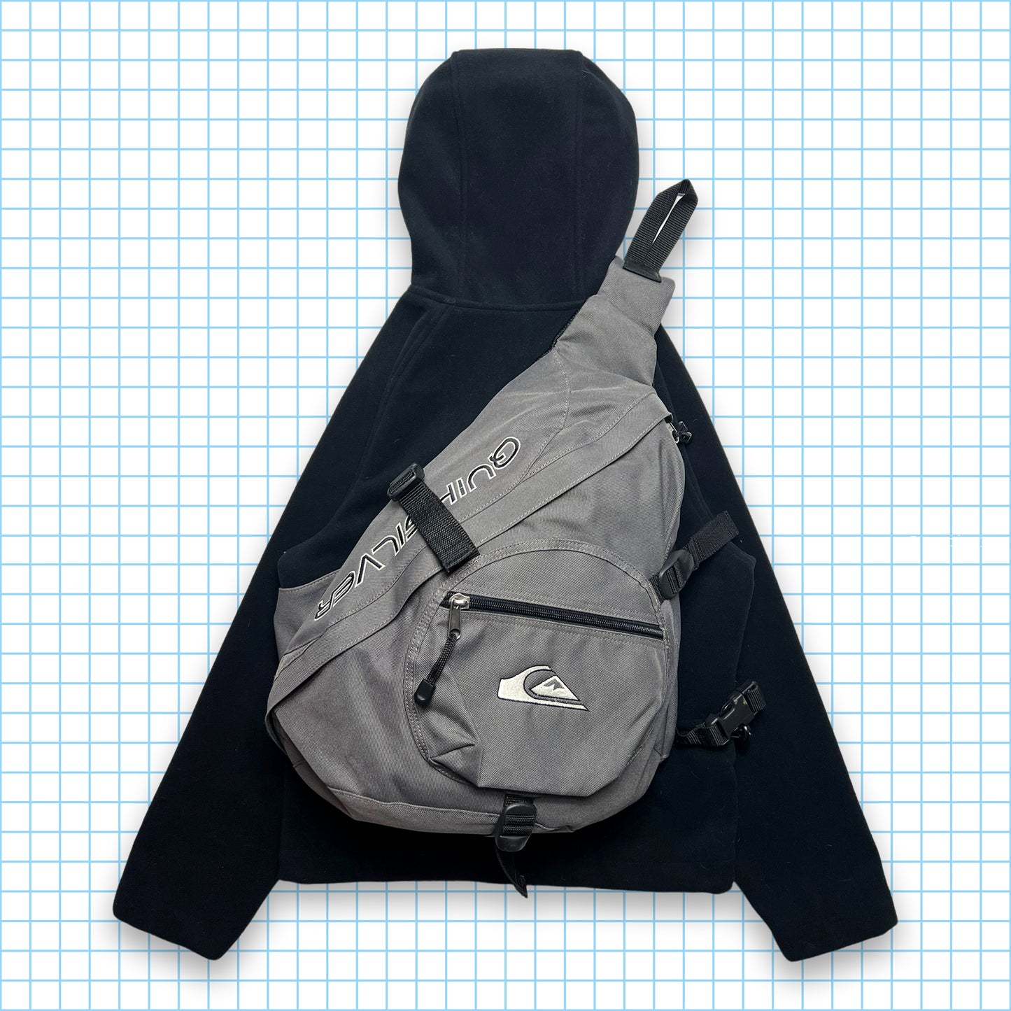 Maharishi Jet Black Fleece Zipped Hoodie - Extra Small / Small