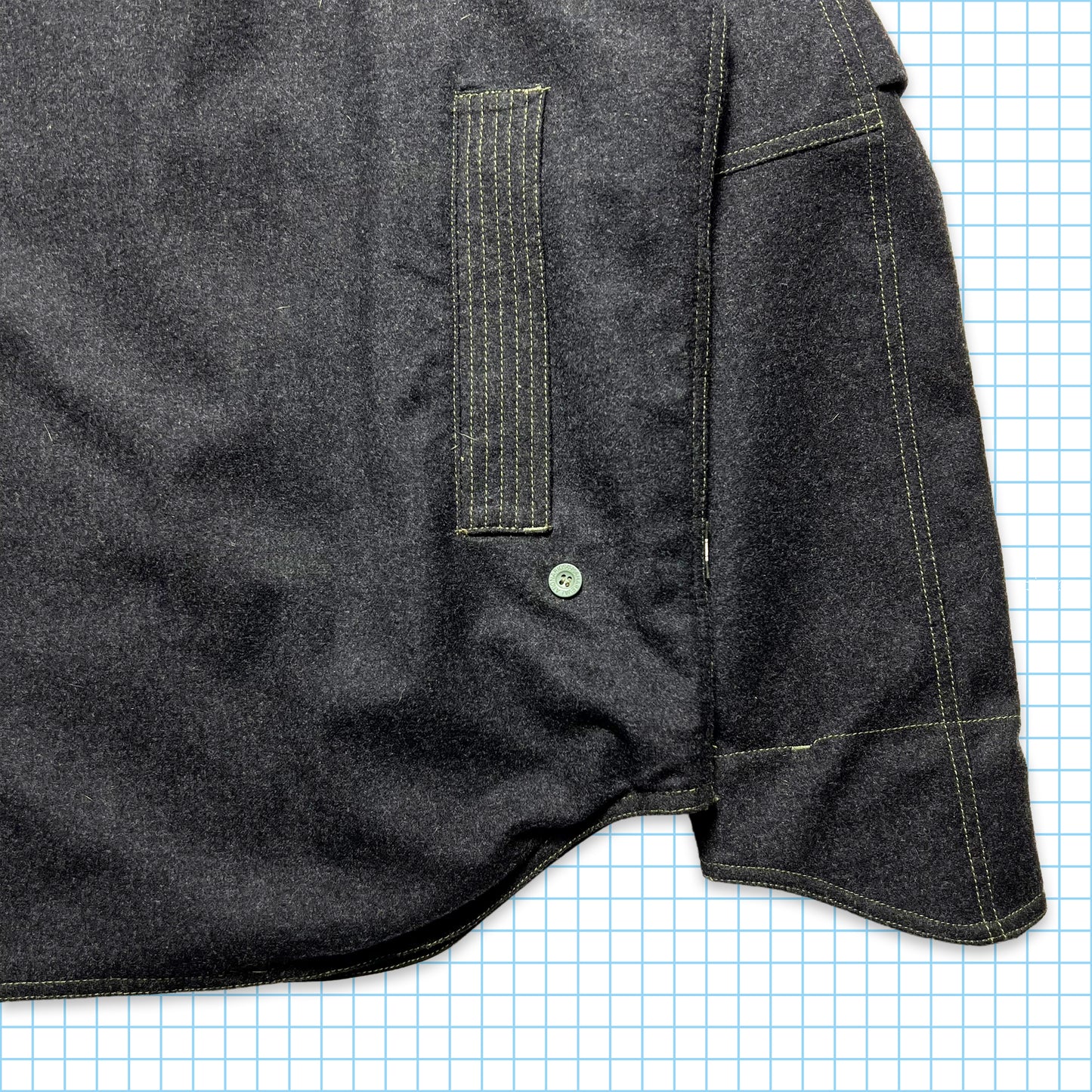 Late 90's Maharishi Panelled Loro Piana Wool Storm System Jacket - Medium