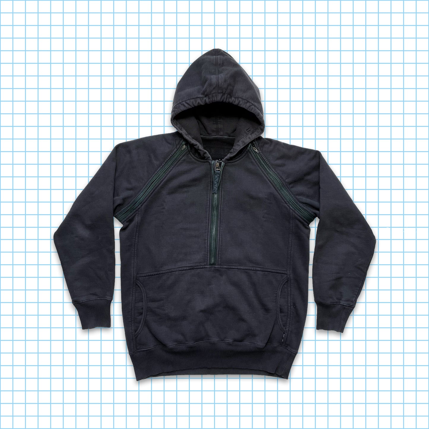 Vintage Maharishi 2in1 Heavy Hooded Pull Over/Vest - Medium / Large