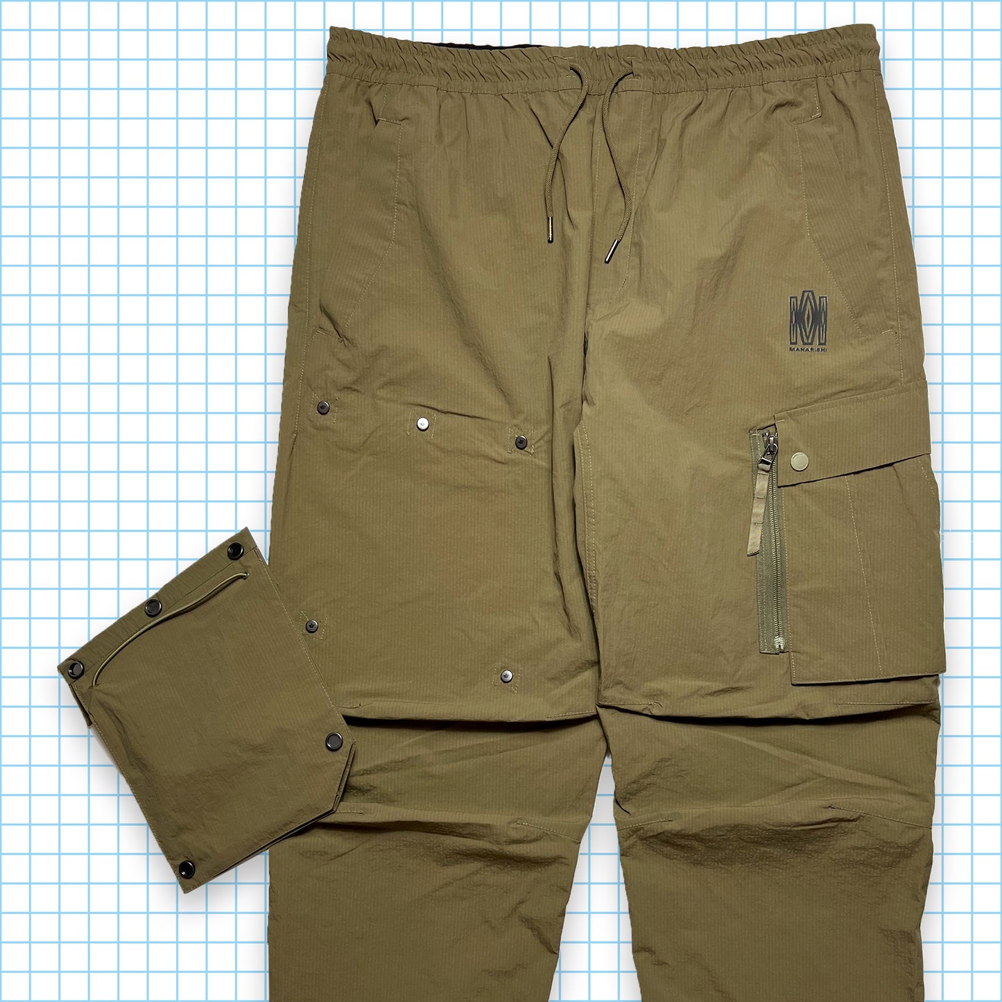 Maharishi 2in1 3D Removable Cargo Pocket/Side Bag Trousers - Large / Extra Large
