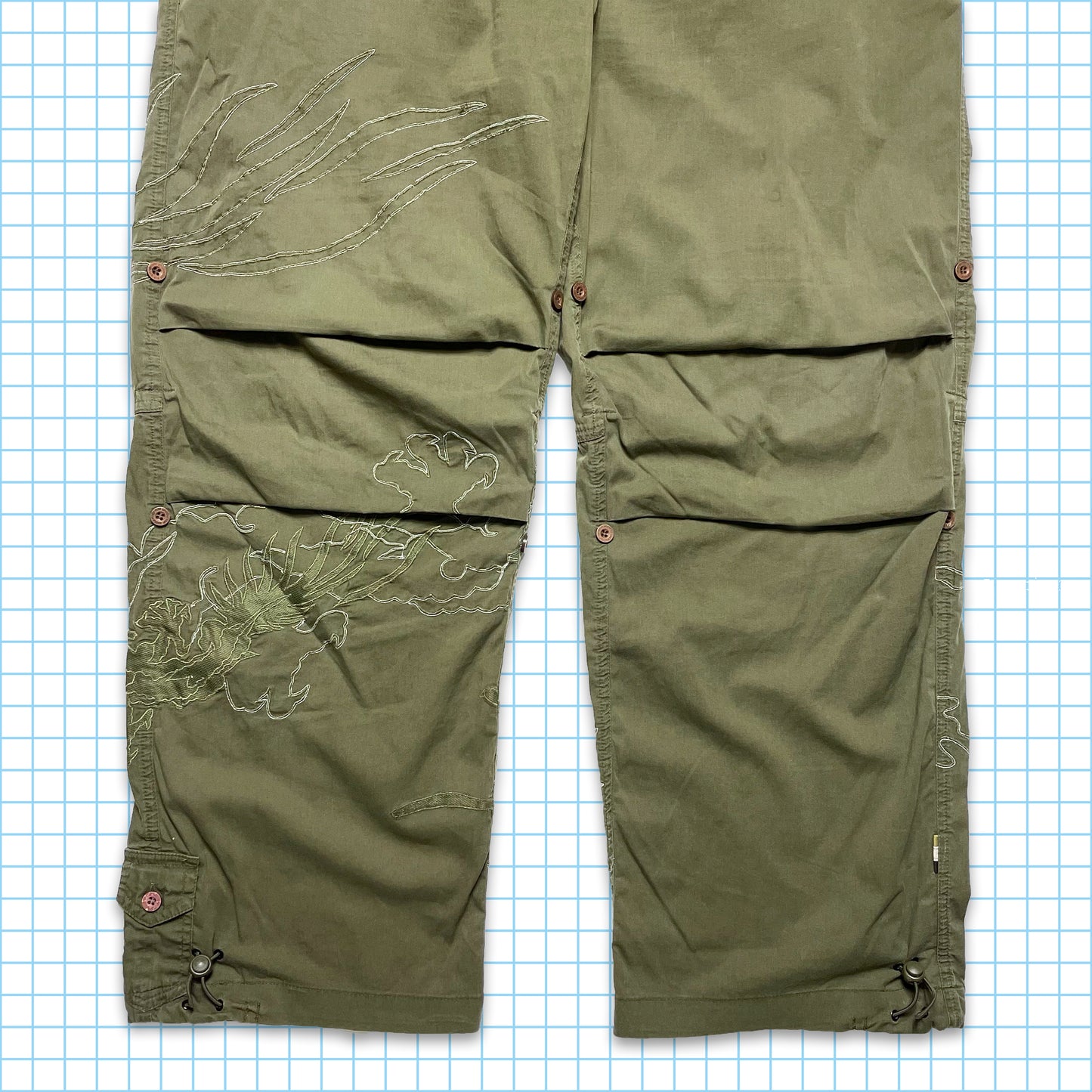 Vintage Maharishi Light Blue 3M Embroidered Snopants - 34" / 36" Waist