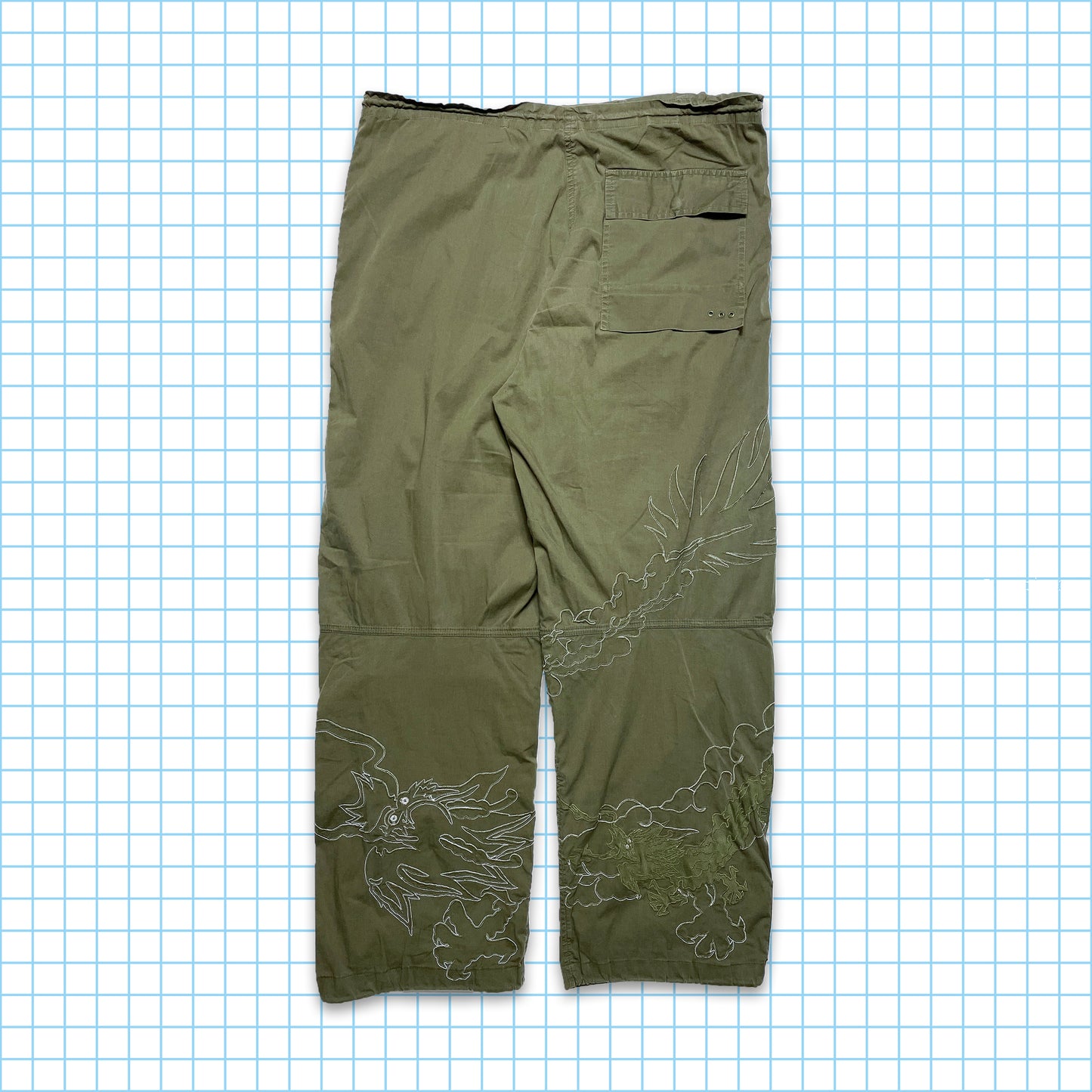 Vintage Maharishi Light Blue 3M Embroidered Snopants - 34" / 36" Waist