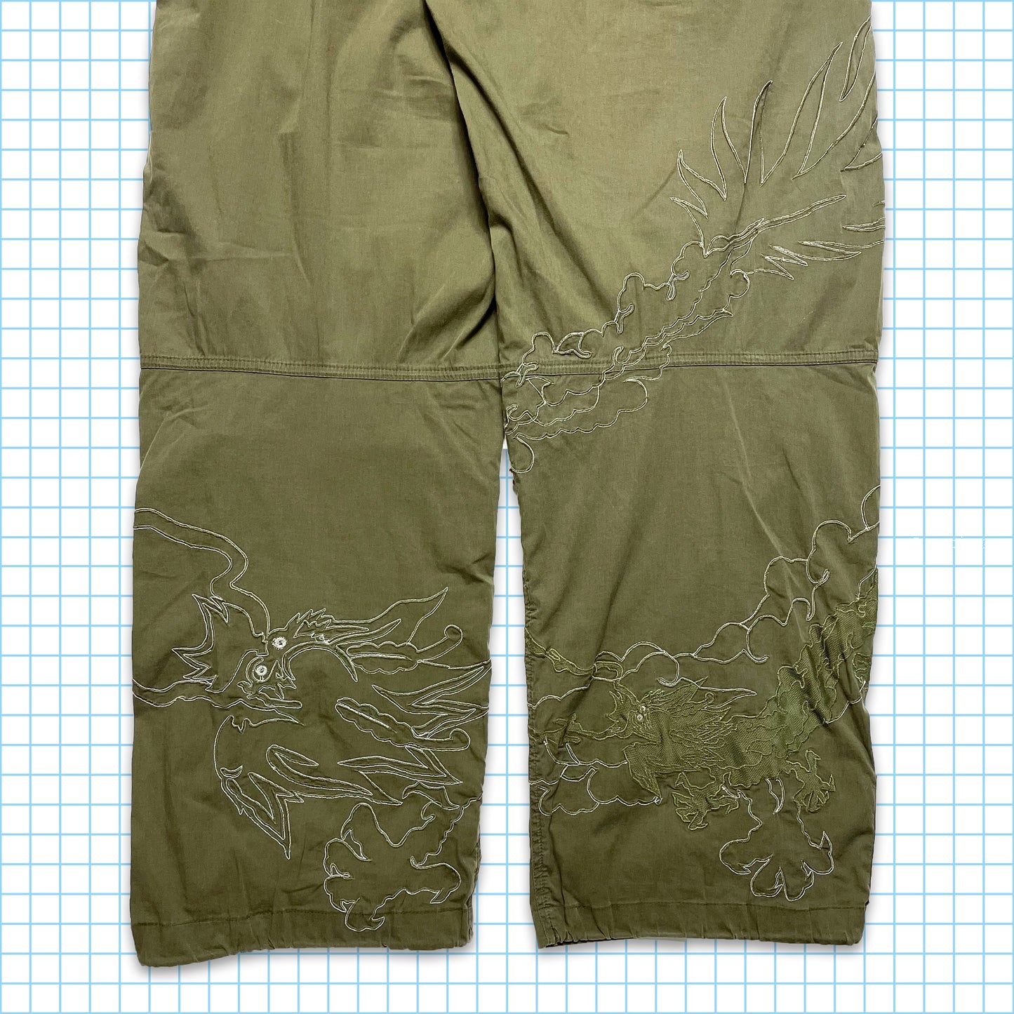 Vintage Maharishi Light Blue 3M Embroidered Snopants - 34" / 36" Waist