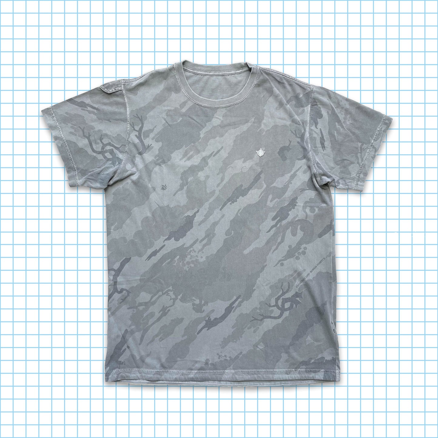 Vintage Maharishi Grey Scale Camo Tee - Large / Extra Large
