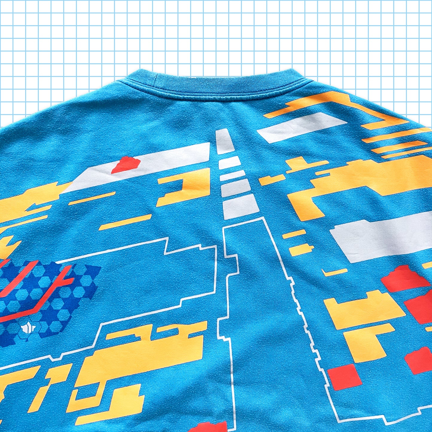 Vintage Maharishi Marina Blue Perspective Back Graphic Crewneck - Medium