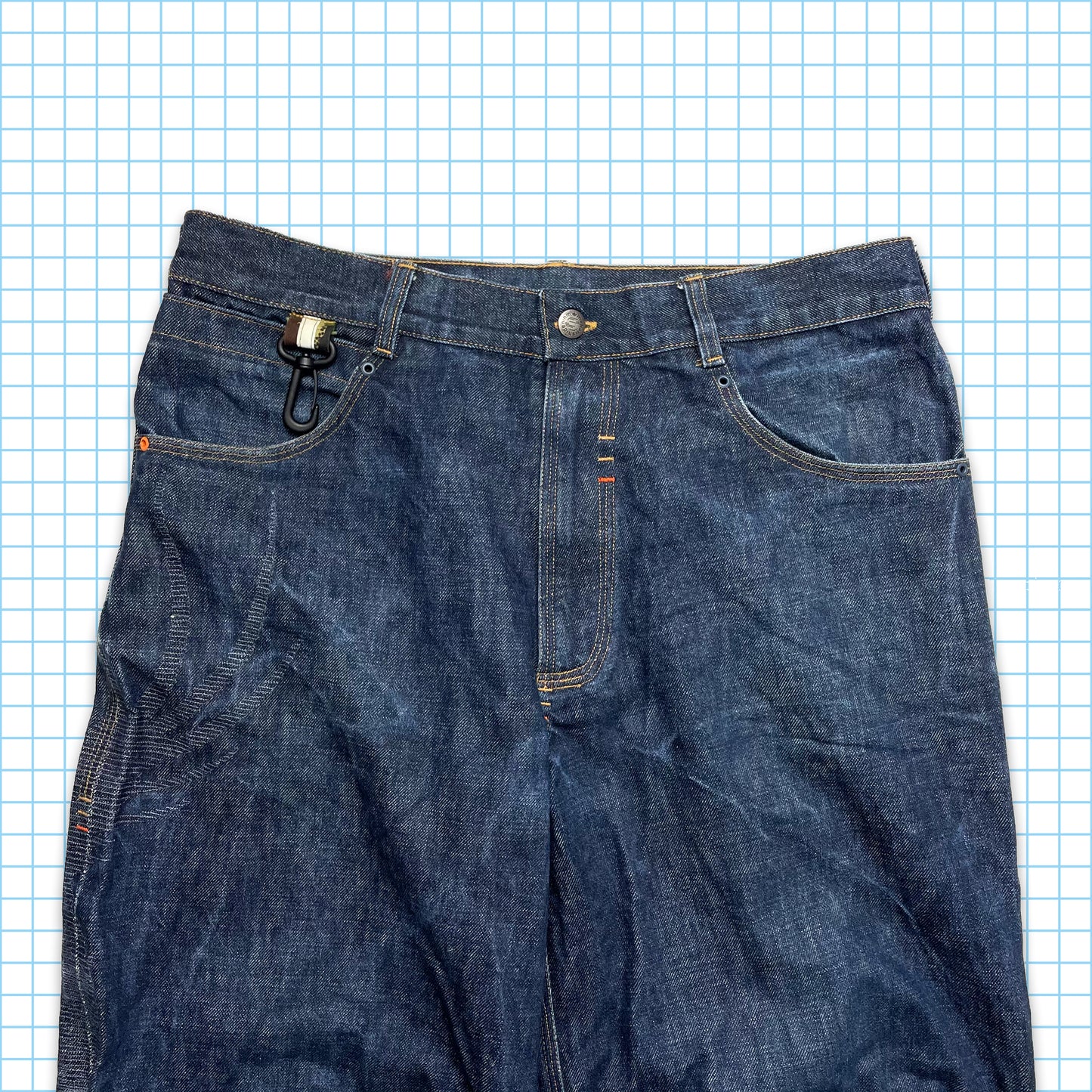 Vintage Maharishi Tonal Dragon Embroidered Selvedge Denim - 30" / 32" Waist