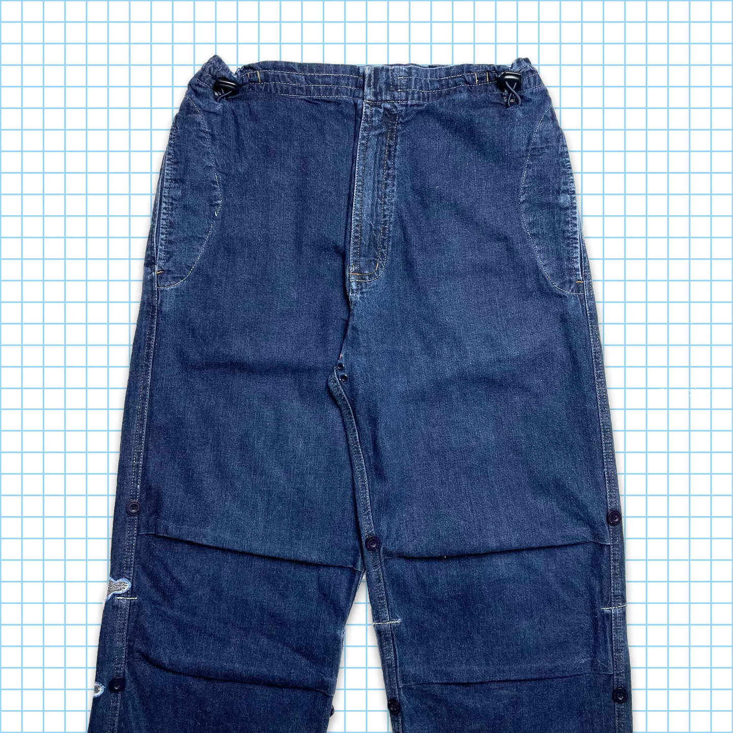 Vintage Maharishi Sky Dragon Denim Embroidered Snopants - Small