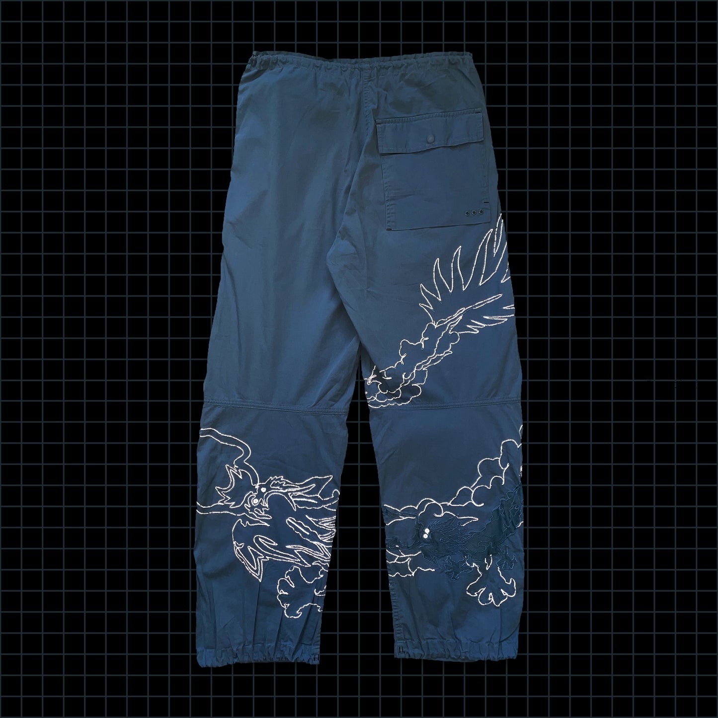Vintage Maharishi Light Blue 3M Embroidered Snopants - 28" / 30" Waist