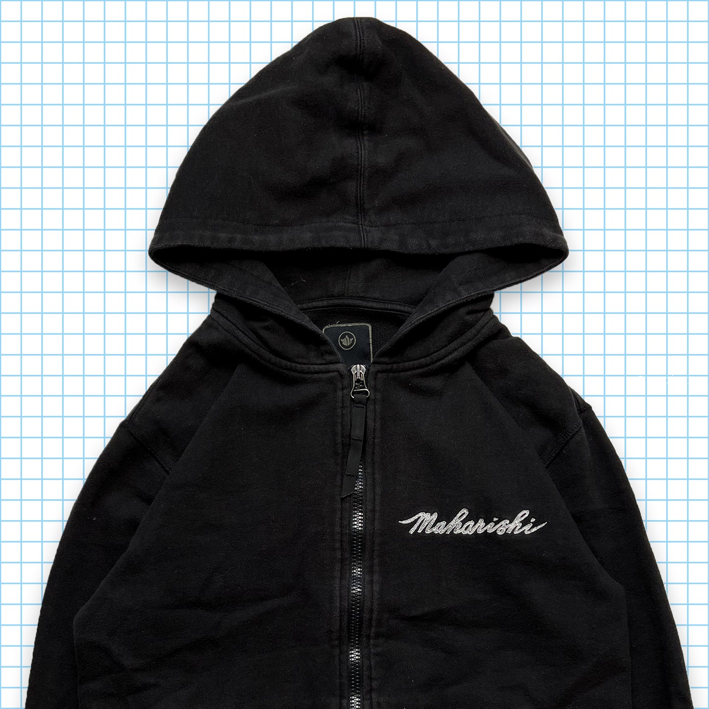 Maharishi Tonal Dragon Embroidered Hoodie - Small