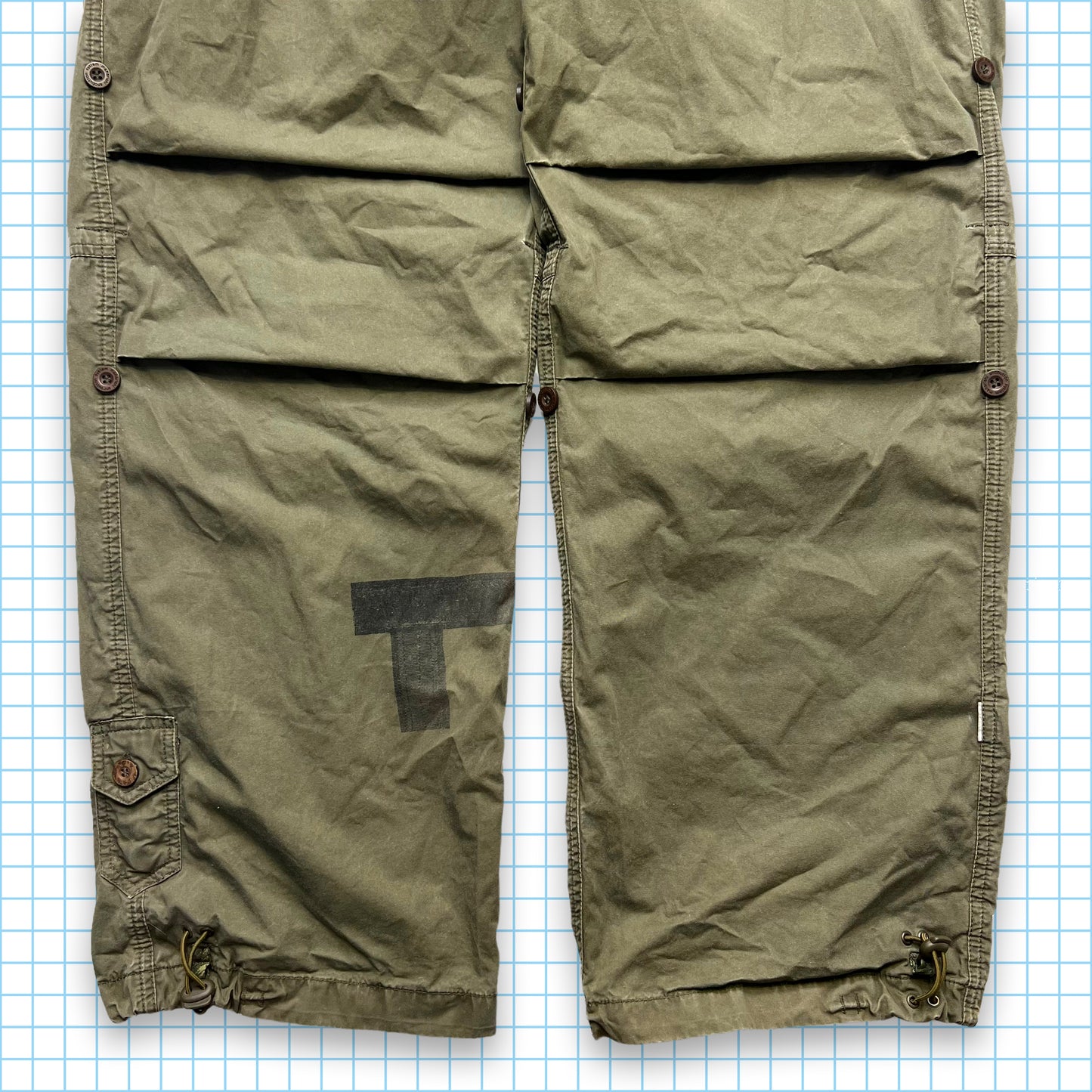 Maharishi Khaki Line Graphic Snopants - Medium