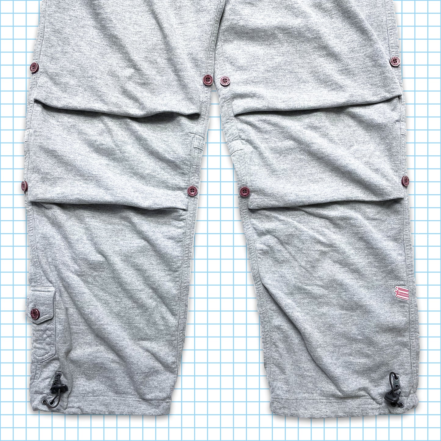 Vintage Maharishi Grey Heavy Jogging Bottom Snopants - Small