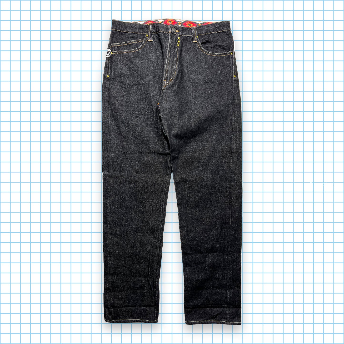 Vintage Maharishi Dragon Embroidered Selvedge Denim - 34" Waist
