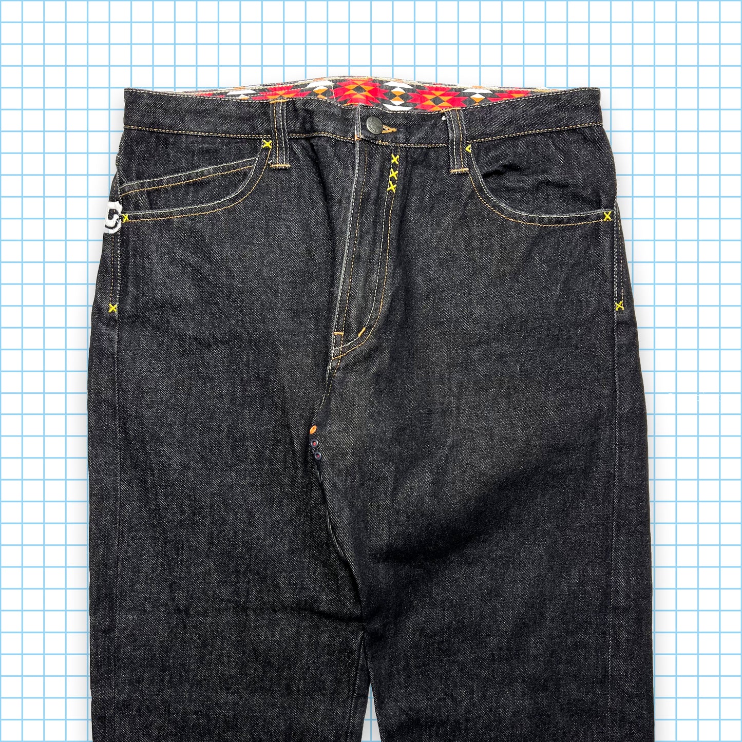 Vintage Maharishi Dragon Embroidered Selvedge Denim - 34" Waist
